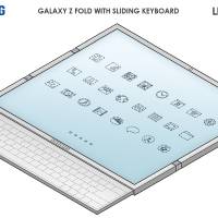 Samsung Galaxy Z Fold 3 with Sliding Keyboard Concept