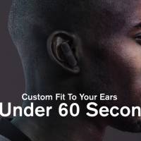 UE FITS wireless earbuds custom fit purple light