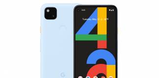 Barely Blue Google Pixel 4a