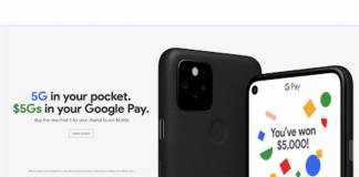 Google Pixel 5 Sweepstakes