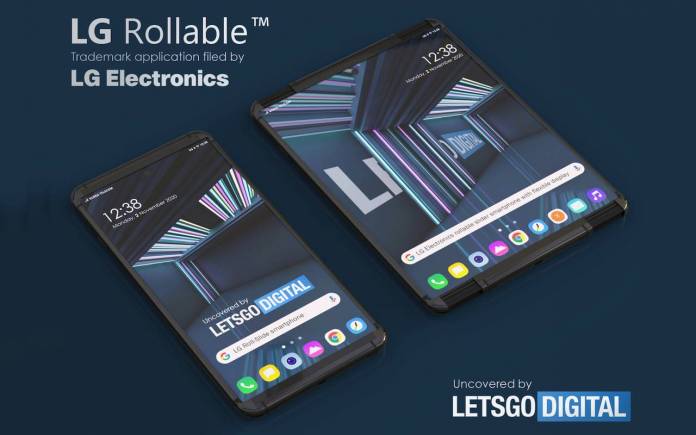 LG Rollable smartphone A