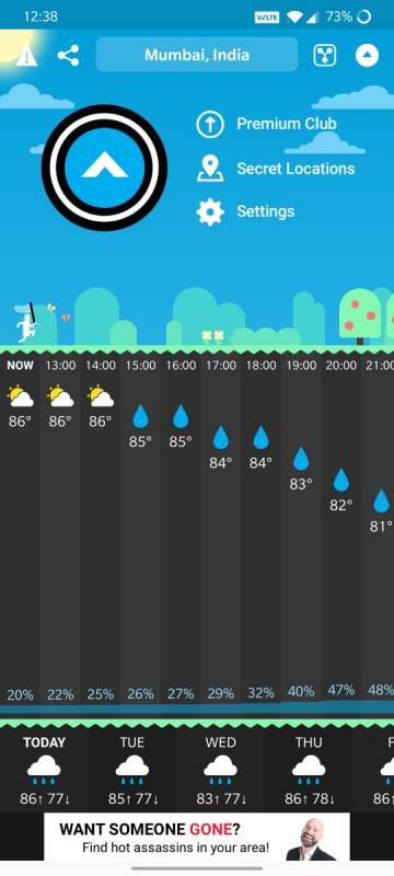 carrot weather android app