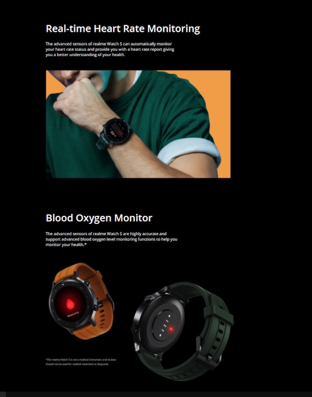 Realme Watch S with heart rate and blood oxygen monitor officially launched