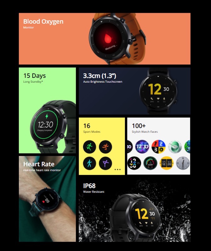 Realme Watch S with heart rate and blood oxygen monitor officially launched