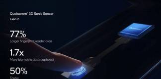 Qualcomm 3D Sonic Sensor Gen 2
