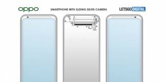 Oppo Reno smartphone sliding selfie camera