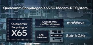 Qualcomm Snapdragon X65 10 Gigabit 5G 3GPP 16 Modem-to-Antenna Solution