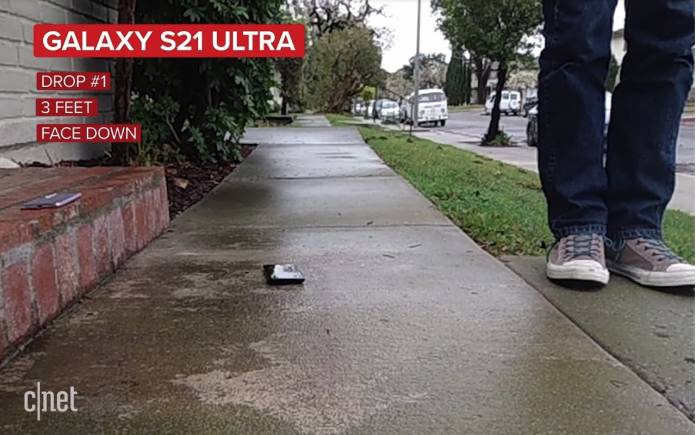 Samsung Galaxy S21 vs. Galaxy S21 Ultra Drop Test