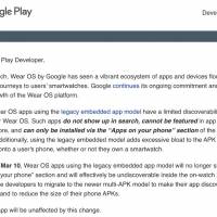 Wear OS by Google Letter to Developers