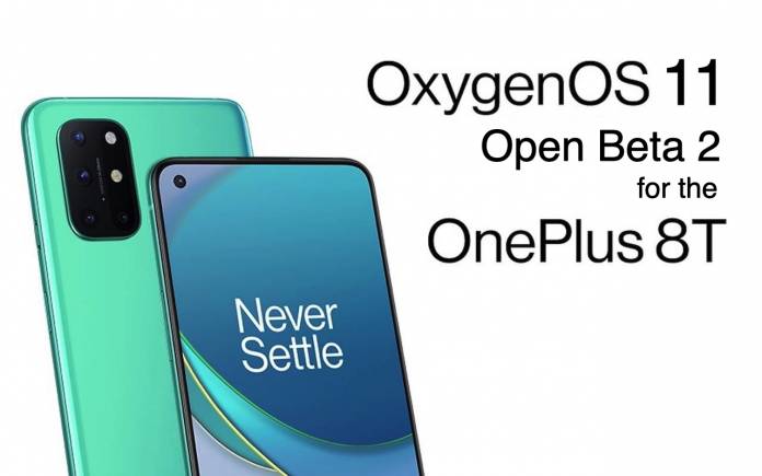 OnePlus 8T OxygenOS 11 Open Beta 2