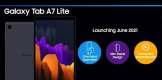 Samsung Galaxy Tab A7 Lite Launch
