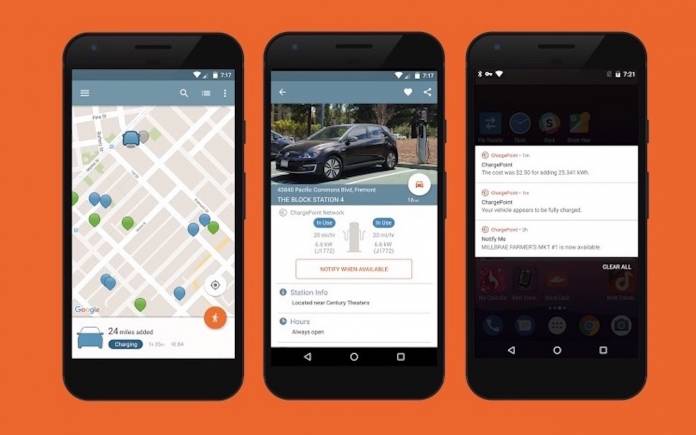 ChargePoint EV charger app