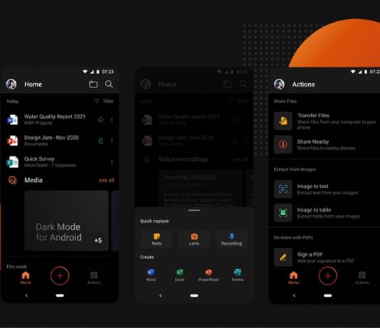 Microsoft Office for Android Dark Mode