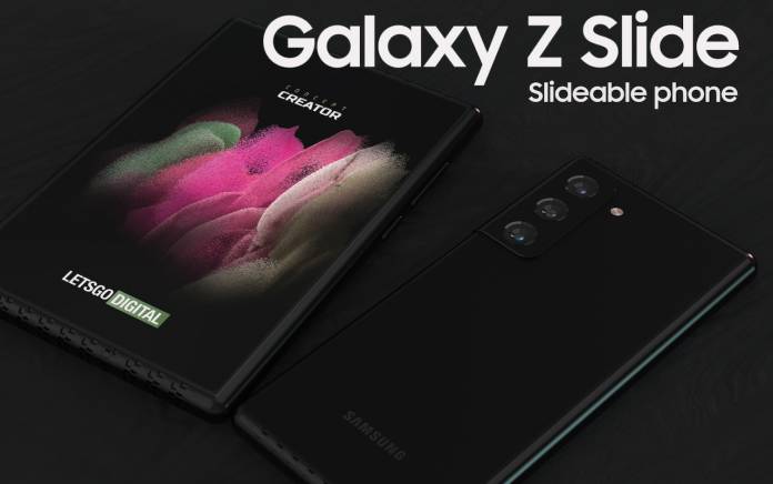 Samsung Galaxy Z Slide Slideable Phone Concept