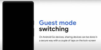 Android Go Guest Mode Switching
