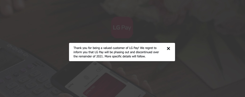 LG Pay Phase Out