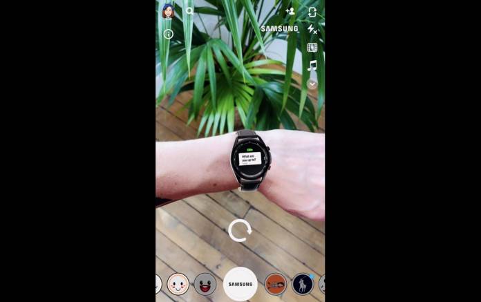 Can you get snapchat on galaxy watch 3 sale