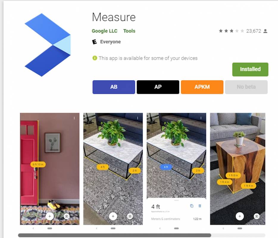 Google Discontinues Ar Based App Measure Android Community