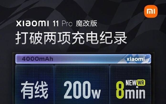 Xiaomi Mi 11 Pro 200W Charging