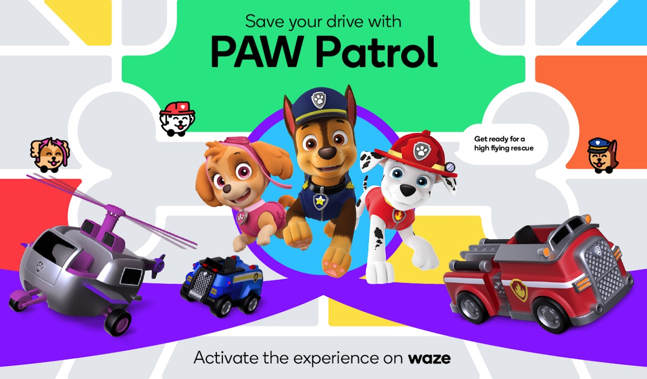Ved en fejltagelse Krydret kvarter PAW Patrol gang coming to Waze for a limited time - Android Community