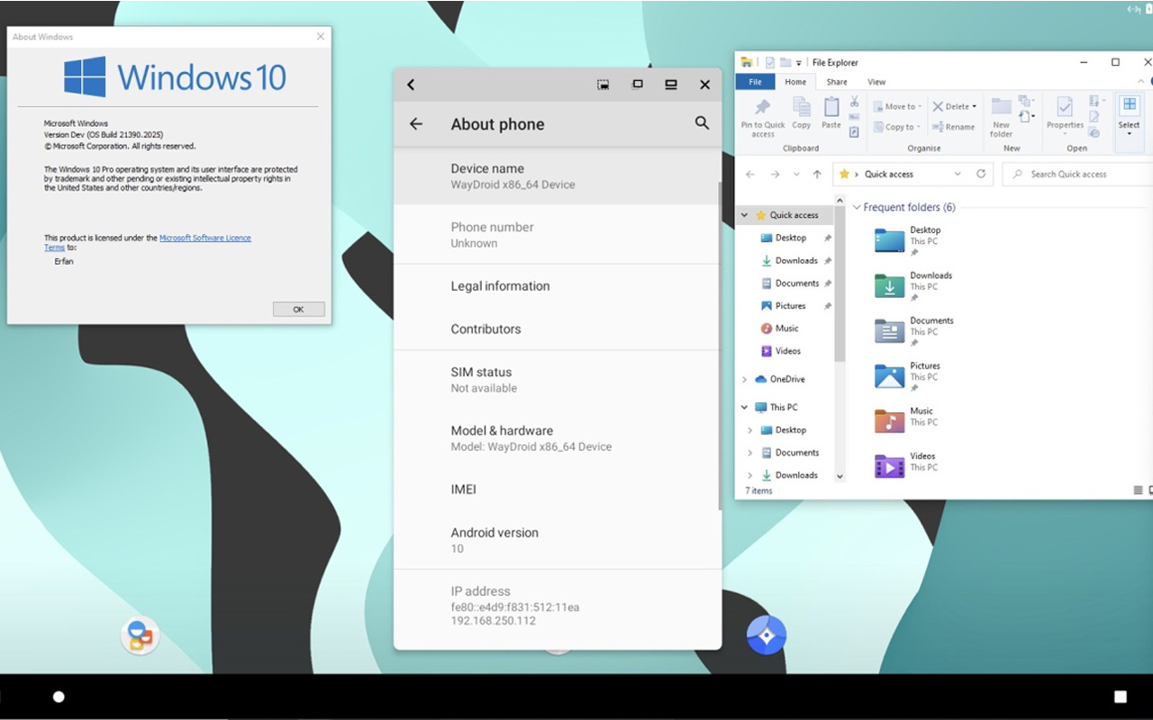 android apps on windows 10 pc