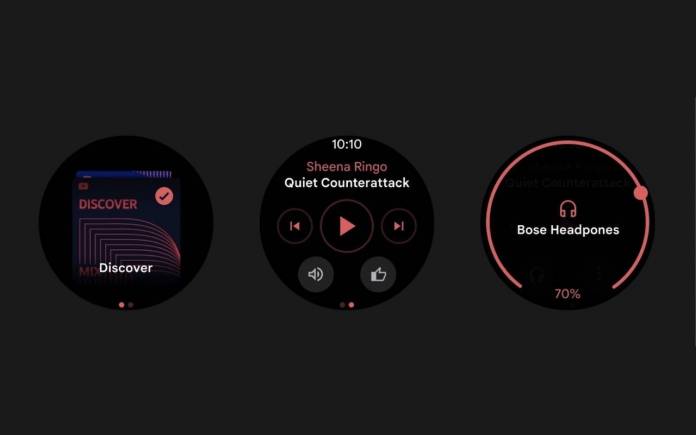 YouTube Music app Wear OS 2.0