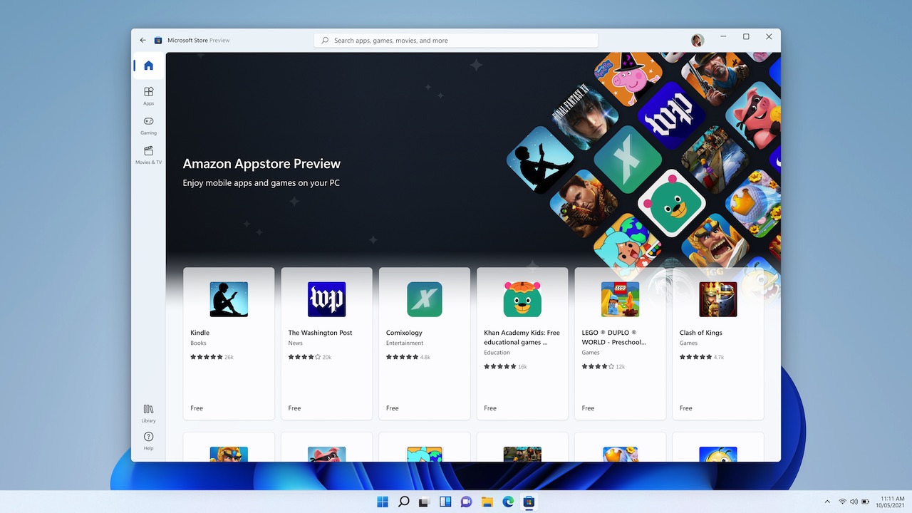 Windows 11 Android Apps Amazon AppStore