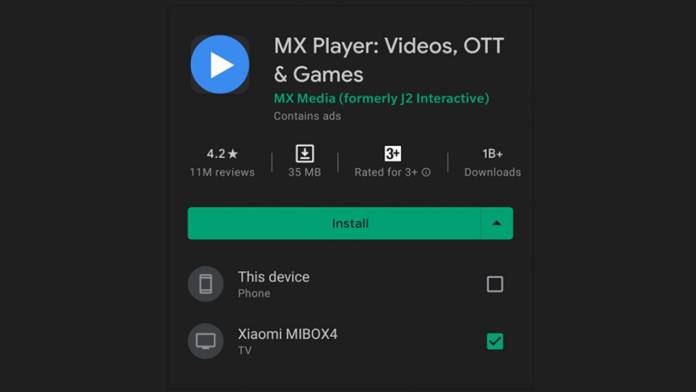 Mx player for on sale android tv