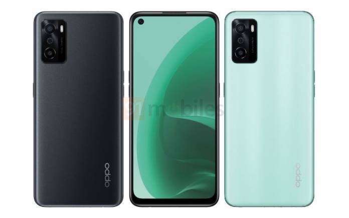 OPPO A55s render leaked with dual rear cameras, slim bezels 