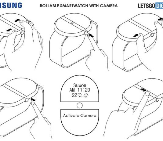 Samsung Rollable Smartwatch with Camera